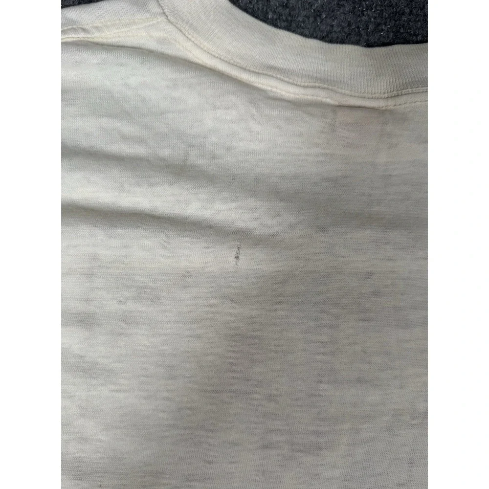 Vintage Wright's Shirt Mens XL White‎ Premium California Wines Tee 80s Flawed